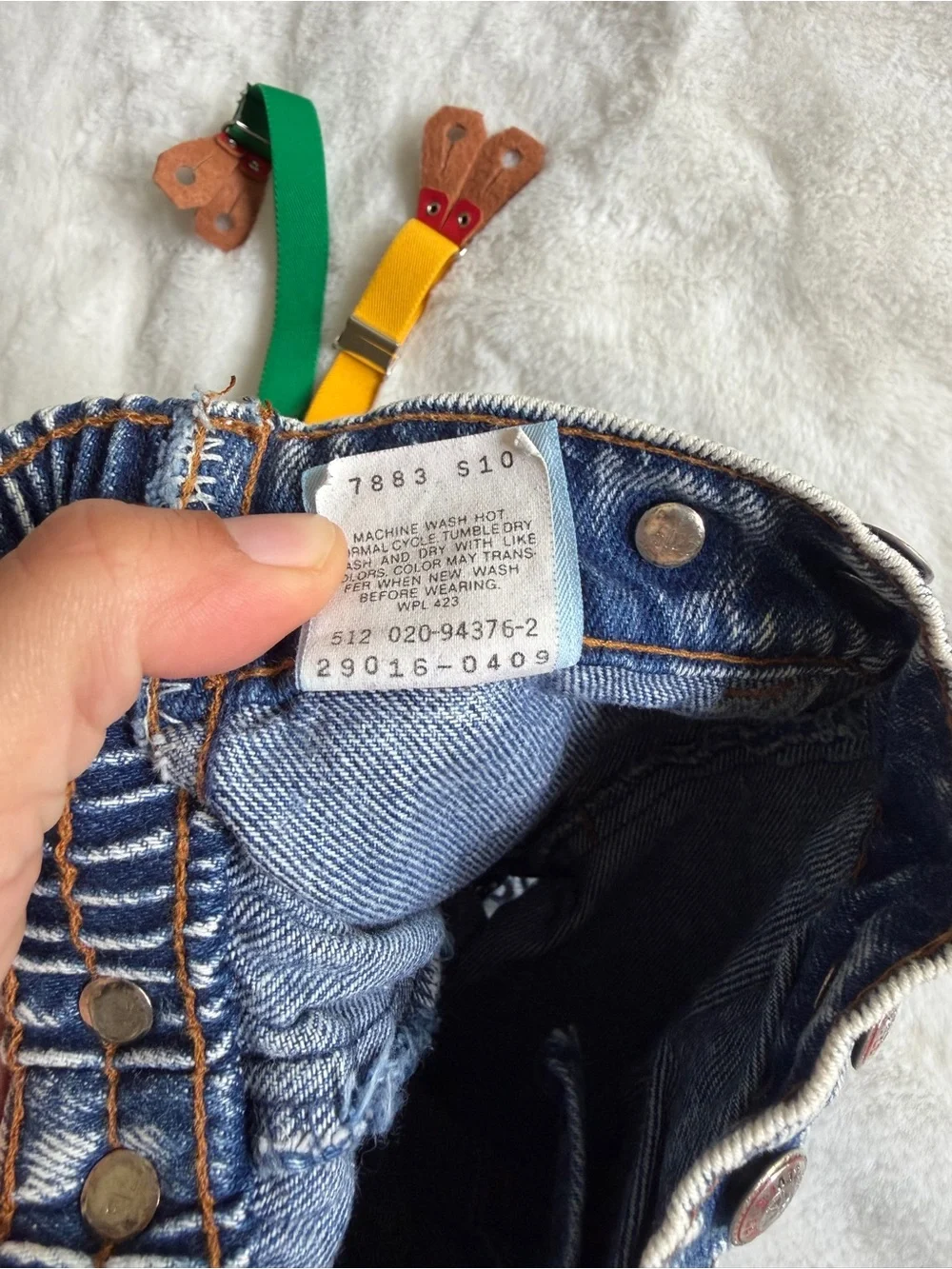 Vintage Little Levi’s Orange Tab USA Jeans 9 Months